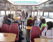 Canal boat tour in Amsterdam