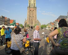 Delft - plaza with 'Nieuwe Kerk' church